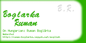 boglarka ruman business card
