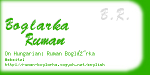 boglarka ruman business card